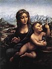Madonna Canvas Paintings - Madonna with the Yarnwinder